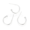 304 Stainless Steel Earring Hooks STAS-K211-01S-A-1