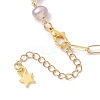 Brass Paperclip Chain Bracelets BJEW-JB13224-4
