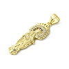 Brass Micro Pave Cubic Zirconia Pendants KK-H472-43G-02-2