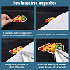 Polyester Iron on/Sew On Patches PATC-WH20005-16C-5