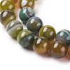 Natural Striped Agate/Banded Agate Beads Strands G-G582-10mm-44-3