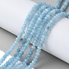 Dyed Natural Malaysia Jade Rondelle Beads Strands X-G-E316-2x4mm-64-5
