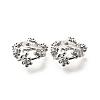Flower Brass Bead Caps KK-V008-06P-2
