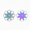 Ion Plating(IP) 304 Stainless Steel Filigree Pendants STAS-S108-83-2