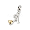 Brass European Dangle Charms LS-KK-Z097-01A-GP-1