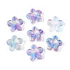 Baking Paint Transparent Glass Beads DGLA-N014-08B-03-1