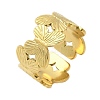 304 Stainless Steel Open Cuff Ring for Women LS-RJEW-B109-05G-01-4