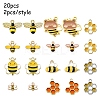 20Pcs 10 Styles Alloy Enamel Pendants FIND-YW0004-72-2