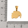 Christmas Theme 304 Stainless Steel Pendants STAS-R007-01G-G-3