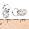 Nuggets Brass Hoop Earrings for Women EJEW-U057-06B-02P-5