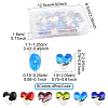 24Pcs 6 Colors Handmade Lampwork Beads LAMP-FS0001-35-4