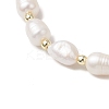 Natural Cultured Freshwater Pearl Beads Stretch Bracelets for Women BJEW-JB11593-3