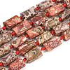 Natural Red Leopard Skin Jasper Beads Strands G-A314-A05-01-2