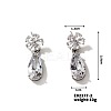 Shiny Flower Stud Earrings with American Style and Personality YB1145-2-1