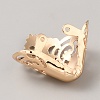 Hollow Floral Pattern Iron Toe Cap Covers AJEW-WH0270-139B-KCG-2