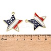 Independence Day Alloy Enamel Pendants ENAM-G229-04G-02-3
