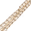 AB Color Plated Transparent Glass Beads Strands EGLA-P051-06A-A05-1