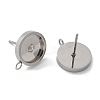 201 Stainless Steel Stud Earring STAS-C117-01A-P-2