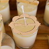 4 Sets Flower Wooden Wick Holder Kit WOOD-DR0001-03A-5