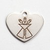 Non-Tarnish 201 Stainless Steel Pendants LS-STAS-L165-E14-1