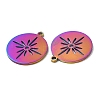 Ion Plating(IP) 304 Stainless Steel Pendants STAS-L020-002RC-2