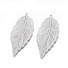 Tibetan Style Alloy Leaf Large Pendants LS-X-TIBEP-S607-AS-LF-1