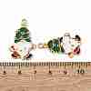 Christmas Alloy Enamel Pendants ENAM-V002-02J-G-3