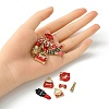 16Pcs 16 Style Alloy Enamel Pendants ENAM-YW0003-26-4