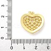 Brass Micro Pave Cubic Zirconia Pendants KK-S511-29G-02-3