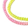Transparent Gradient Color Glass Beads Strands GLAA-H021-01A-20-3