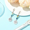 Alloy Tree of Life Pendant Decorations HJEW-JM01383-01-4