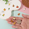 11Pcs 11 Styles Vegetables 304 Stainless Steel Enamel Charms STAS-TA0005-46-7