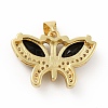 Brass Micro Pave Cubic Zirconia Pendants KK-B059-34G-3