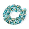 Handmade Gold & Silver Foil Glass Beads FOIL-N030-02E-2