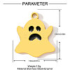 304 Stainless Steel Enamel Pendants STAS-OY001-80G-2