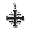 304 Stainless Steel Enamel Pendants STAS-C105-10P-1
