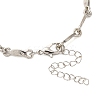 Alloy Pave Cubic Zirconia Moon Link Bracelets WG9EBEA-06-3