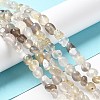 Natural Grey Agate Beads Strands G-F465-29-01-4