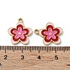 Ion Plating(IP) 304 Stainless Steel Enamel Pendants STAS-P339-16G-01-3