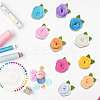 40Pcs 10 Colors Flower Non-Woven Accessories DIY-CY0001-73A-4