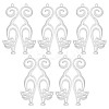 10Pcs 201 Stainless Steel Pendants STAS-UN0060-25-1