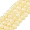 Natural Dyed White Jade Beads Strands G-C179-A6mm-08-2