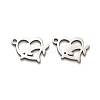 Non-Tarnish Valentine's Day 316 Surgical Stainless Steel Charms LS-STAS-H190-15P-03-1