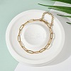 PVD Vacuum Plating 304 Stainless Steel Paperclip Chain Bracelet for Men Women BJEW-E031-02G-01-1