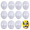 12 Styles DIY Blank Unpainted Peking Opera Mask DIY-BC0014-78-1