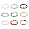 9Pcs 9 Styles Natural Mixed Gemstone Chips Stretch Bracelets Set BJEW-JB11061-2