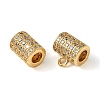 Brass Brass Micro Pave Cubic Zirconia Tube Bails LS-KK-M277-09E-G-2