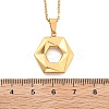304 Stainless Steel Geometric Pendant Necklaces for Women NJEW-S439-04B-G-4