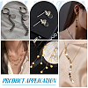 8Pcs 2 Colors Rhodium Plated 925 Sterling Silver Charms STER-UN0001-87-5
