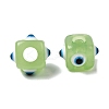 Resin Evil Eye European Beads RESI-A021-15-1